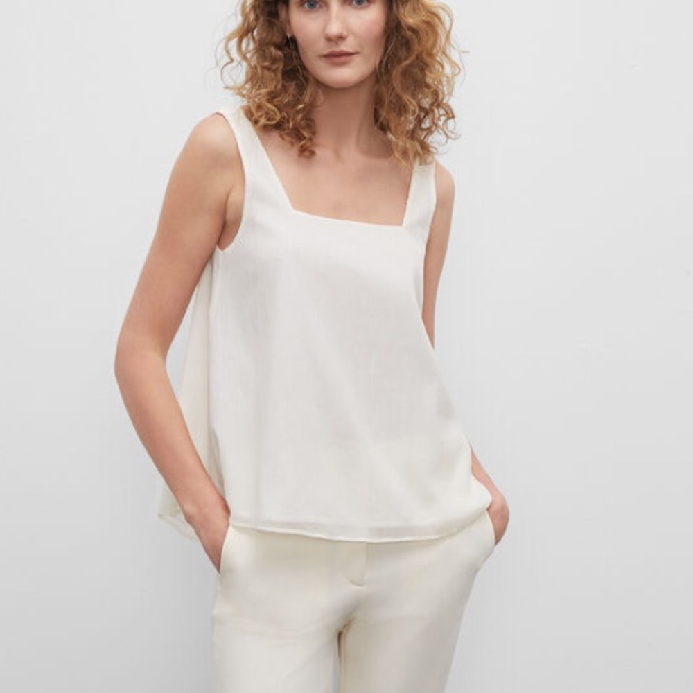 Club Monaco Silk and Cotton Top
